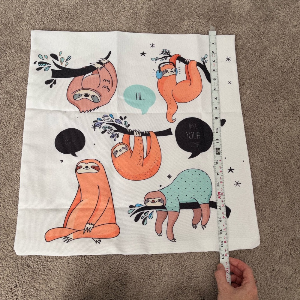 Kid's Sloth Pillow Cover - Picture 5 of 6